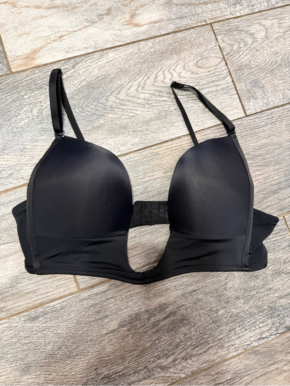 Black U-Plunge Molded Bra